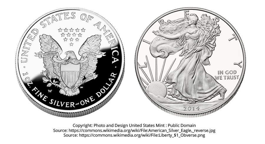 1 oz Silver Eagle Coins